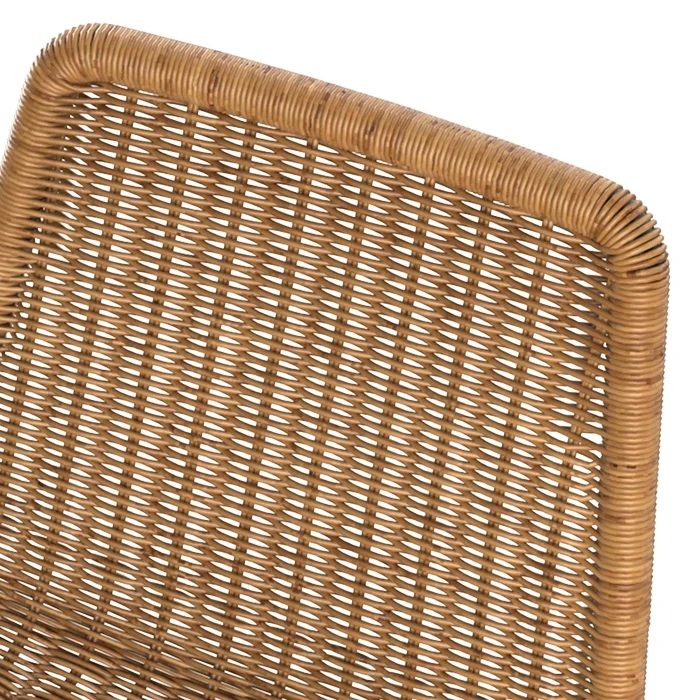 Chaise de bar Mandya naturelle 76 cm (lot de 2)