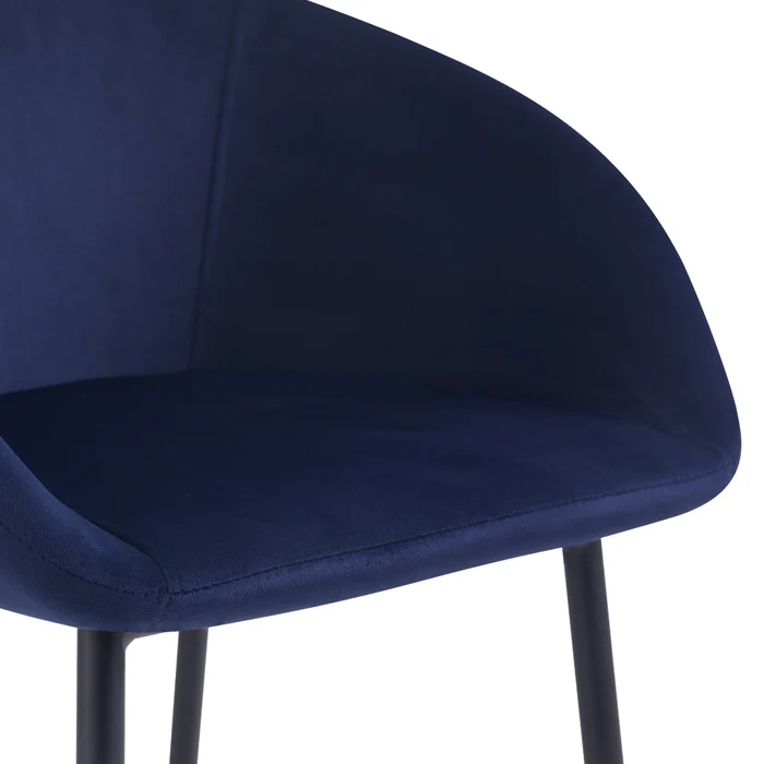 Chaise de bar Marquise bleue H75cm (lot de 2)