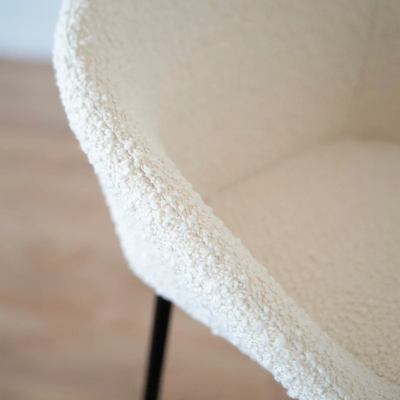 Chaise de bar Marquise blanche H75cm (lot de 2)
