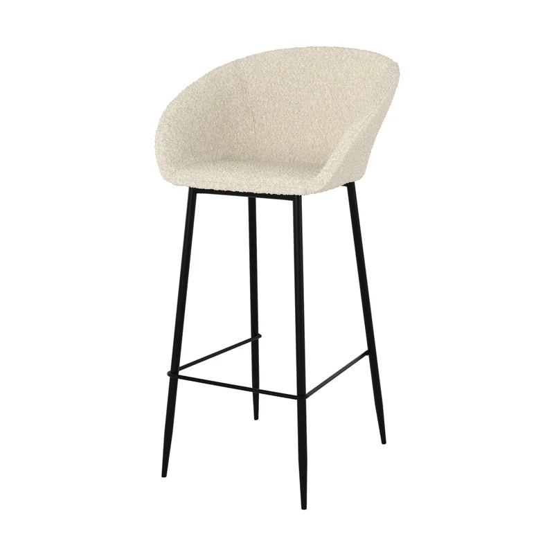 Chaise de bar Marquise blanche H75cm (lot de 2)