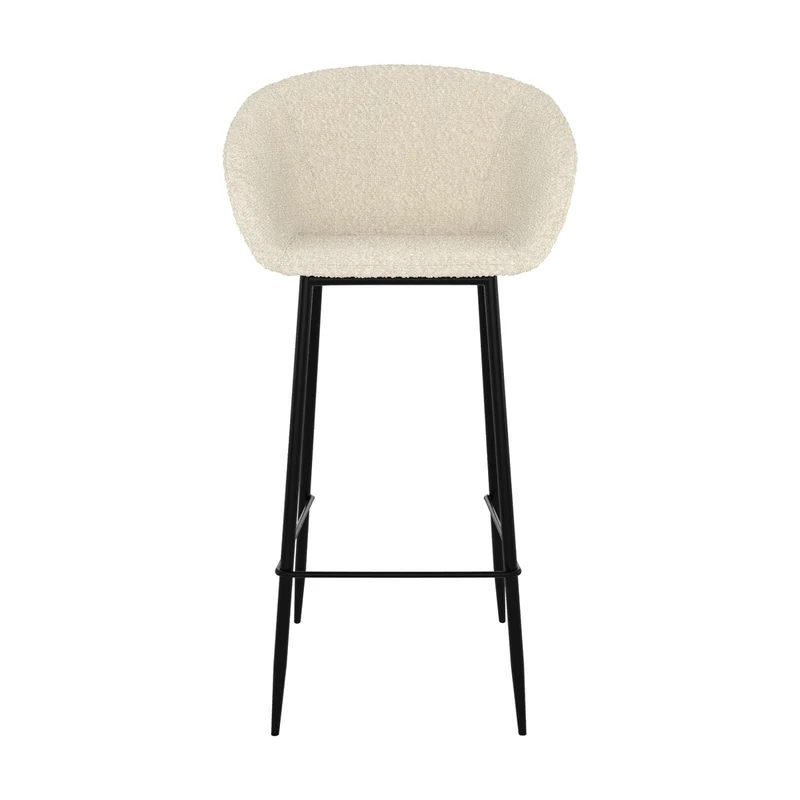 Chaise de bar Marquise blanche H75cm (lot de 2)