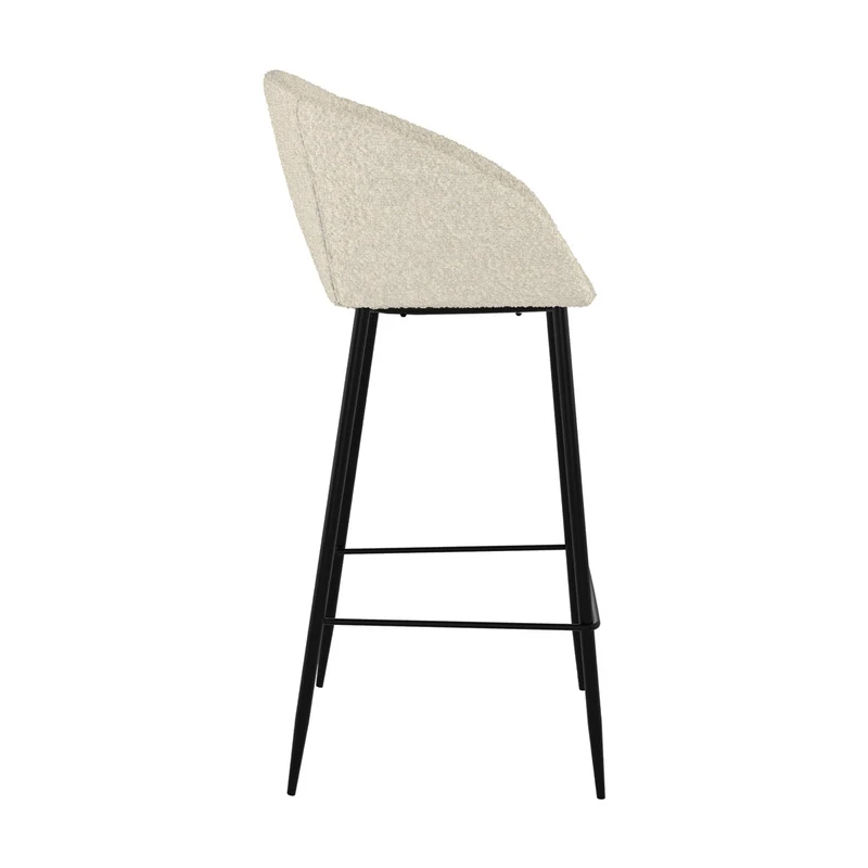 Chaise de bar Marquise blanche H75cm (lot de 2)