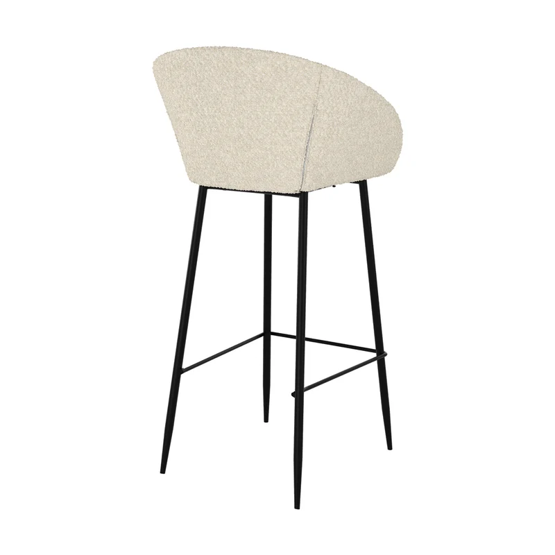 Chaise de bar Marquise blanche H75cm (lot de 2)