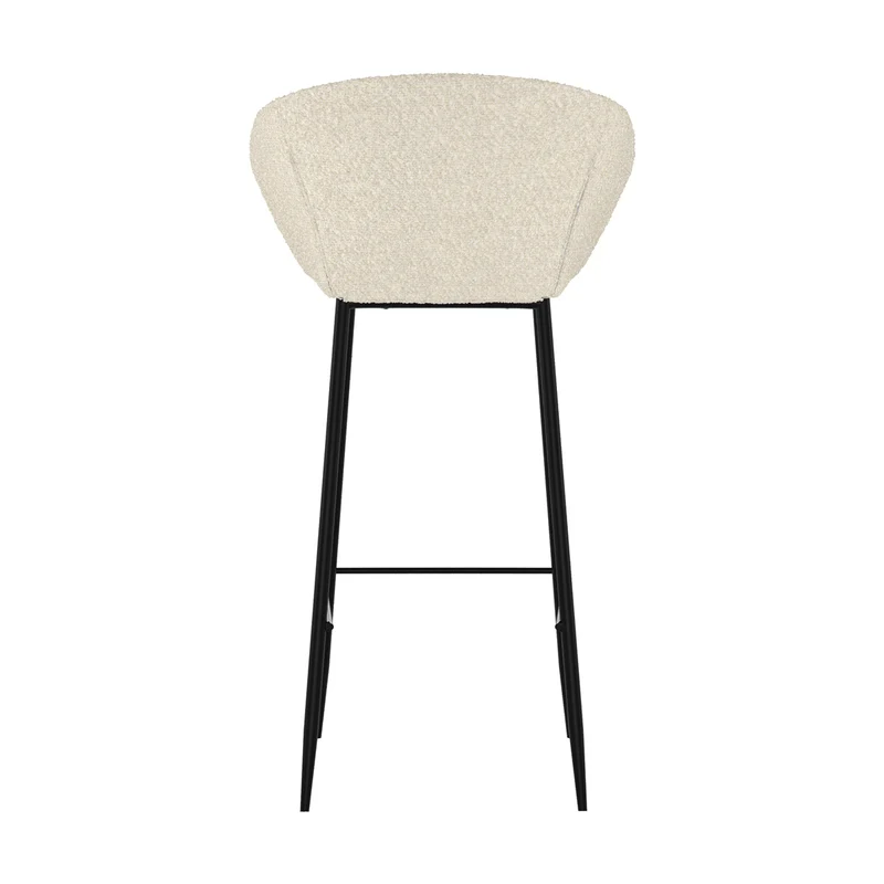 Chaise de bar Marquise blanche H75cm (lot de 2)