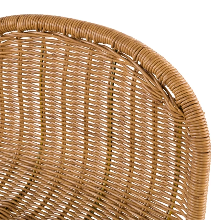 Chaise de bar mi-hauteur Jigani naturelle 63 cm (lot de 2)