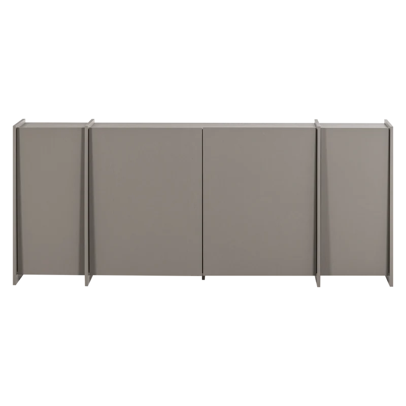 Brock dressoir 200 cm essen fineer warmgrijs