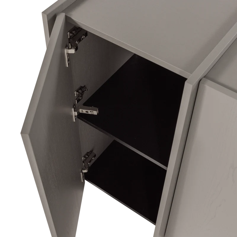Brock dressoir 200 cm essen fineer warmgrijs