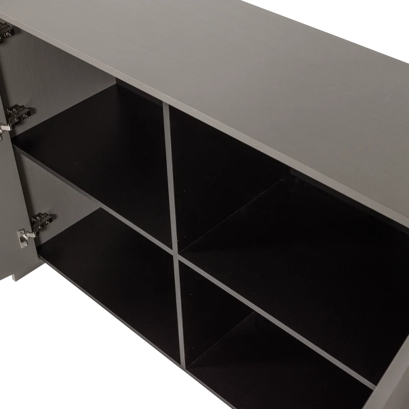 Brock dressoir 200 cm essen fineer warmgrijs
