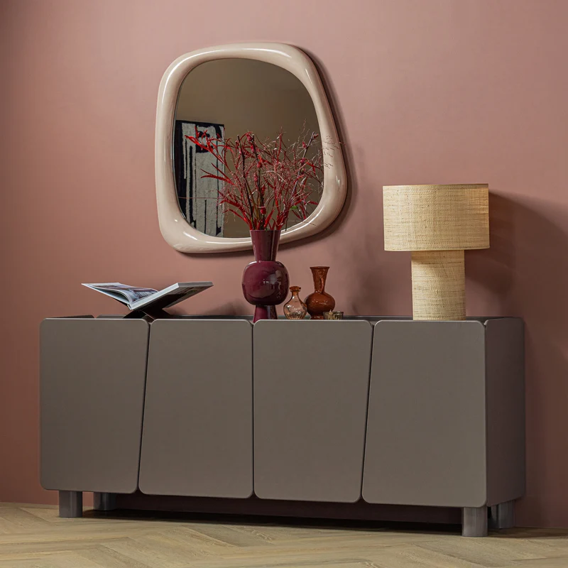 Root dressoir 200 cm grenen truffel bruin