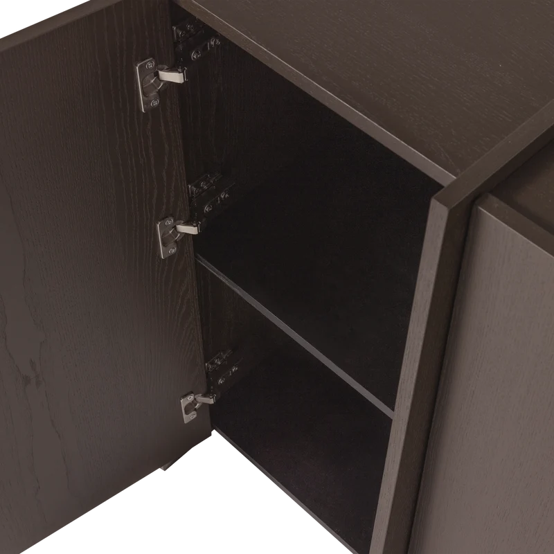 Brock 2-deurs kast essen fineer middenbruin