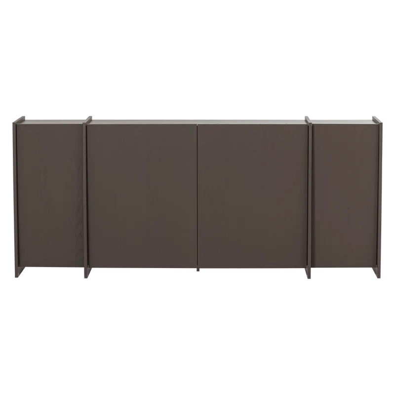 Brock dressoir 200 cm essen fineer middenbruin