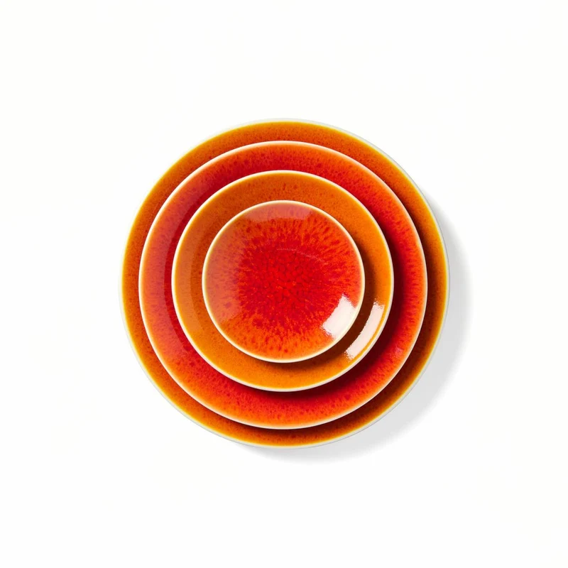 Assiette S Tourron Orange