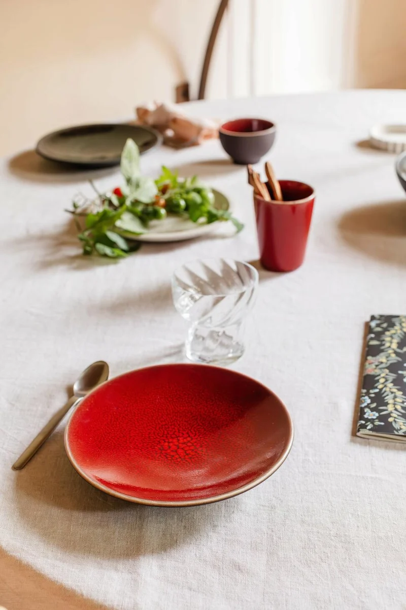 Assiette S Tourron Cerise