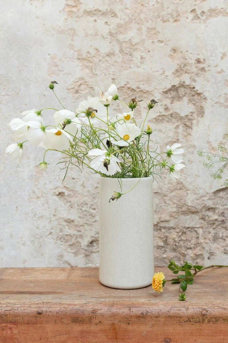 Vase Anse Quartz craquelé