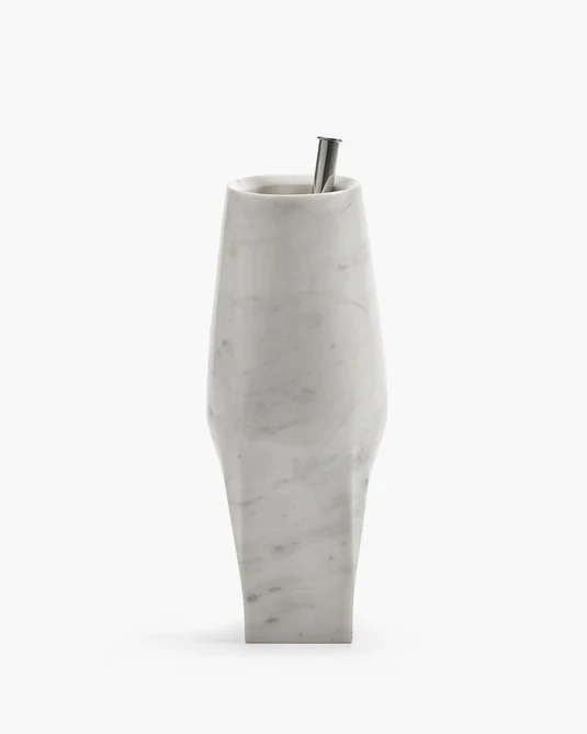 Vase avec tube en verre 08 S blanc Josephin