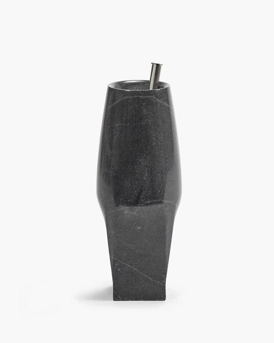 Vase avec tube en verre 08 S noir Josephine