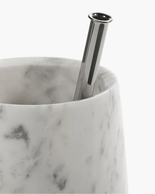 Vase avec tube en verre 08 L blanc Josephine