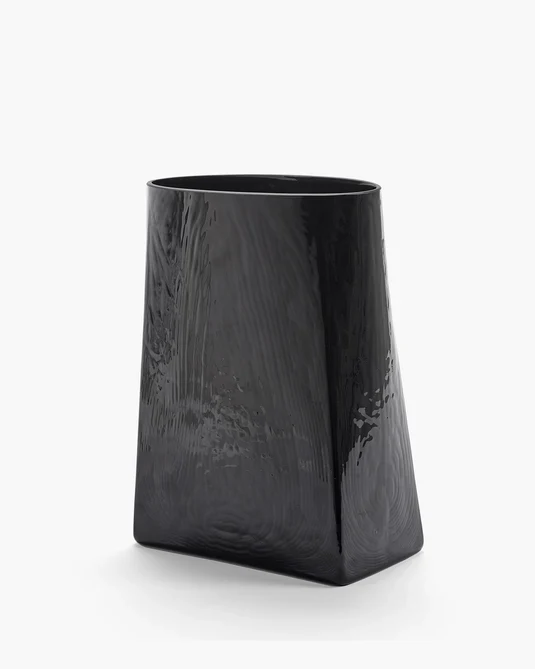 Vase avec tube en verre 03 noir Josephine