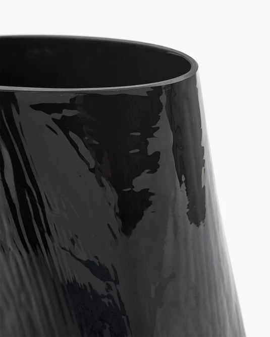 Vase avec tube en verre 03 noir Josephine