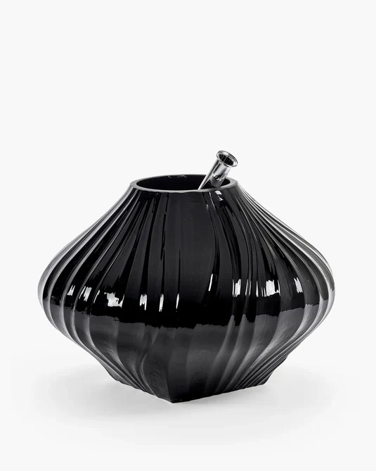 Vase avec tube en verre 04 transparent mat Josephine