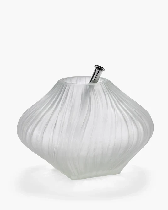 Vase avec tube en verre 04 transparent mat Josephine