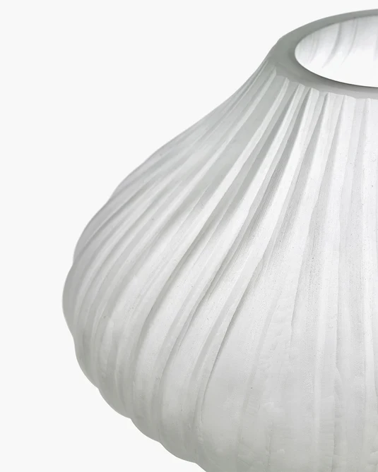 Vase avec tube en verre 04 transparent mat Josephine