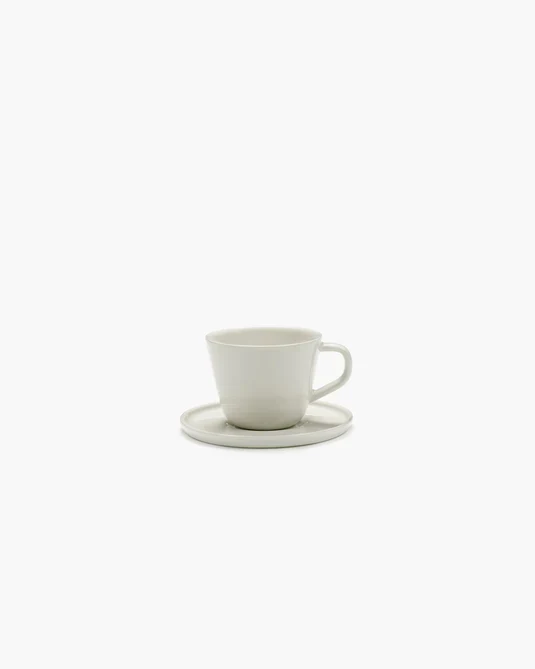 Soucoupe tasse à cafe ivoire Cena
