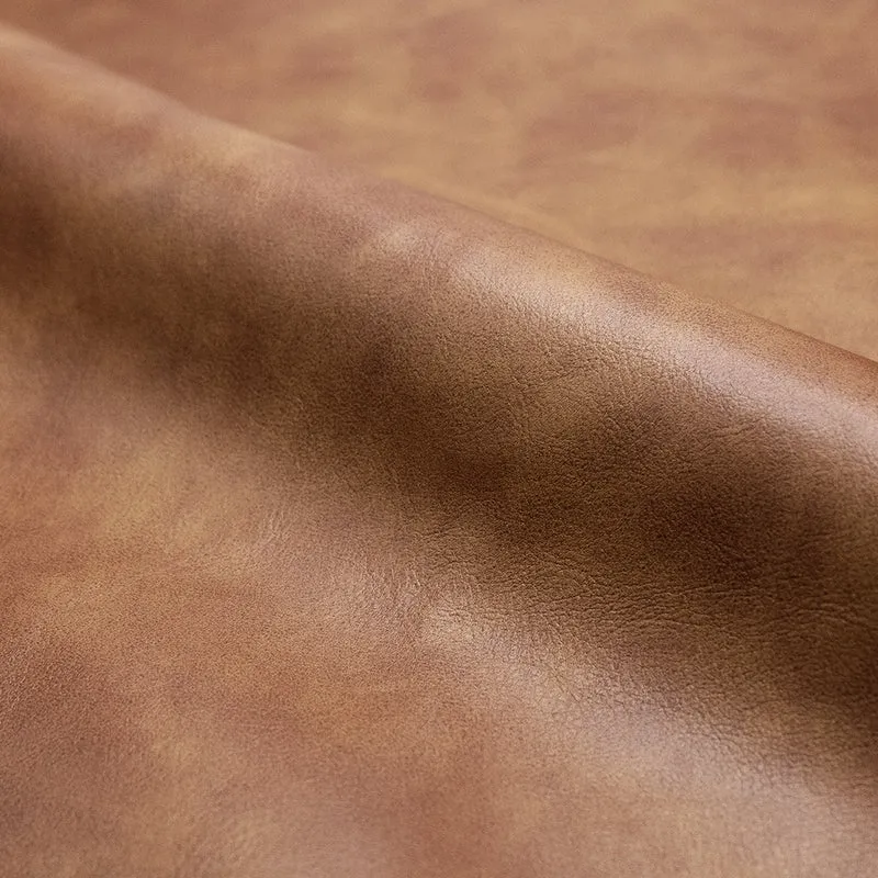 Chaise de bar Henrik en cuir synthétique camel 75 cm (lot de 2)