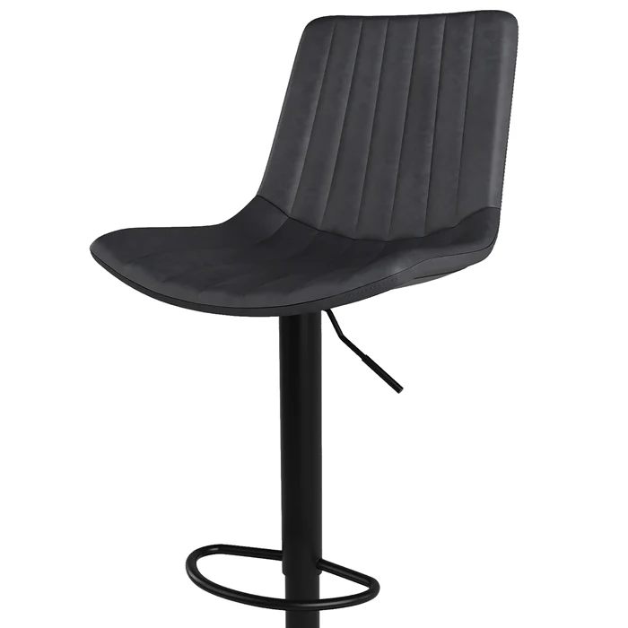 Chaise de bar gris foncé Killi 62,5/83 cm (lot de 2)