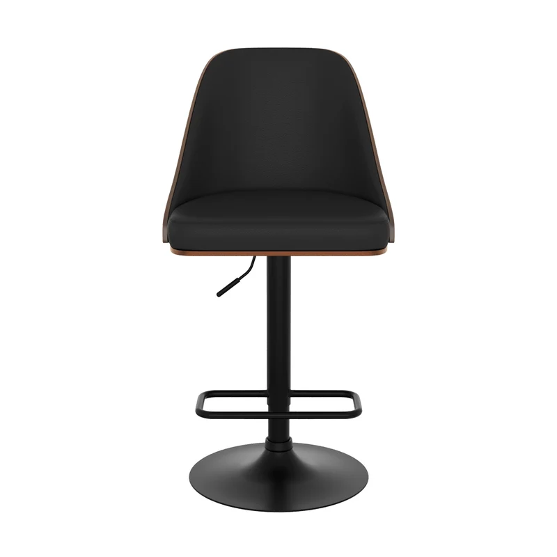Chaise de bar Georges noire 56/77 cm