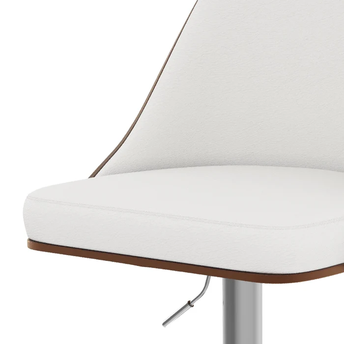 Chaise de bar Georges blanche 56/77 cm