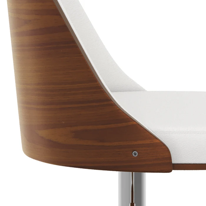 Chaise de bar Georges blanche 56/77 cm