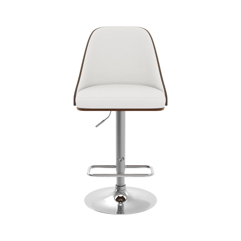 Chaise de bar Georges blanche 56/77 cm