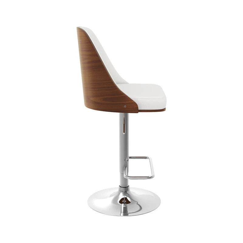 Chaise de bar Georges blanche 56/77 cm