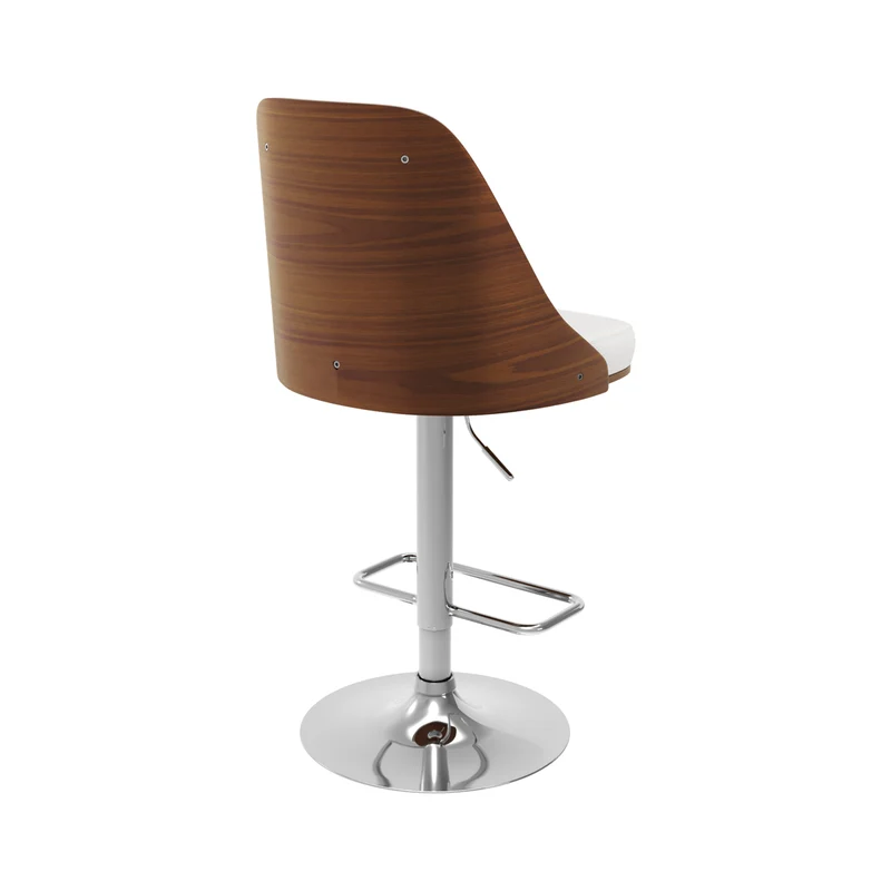 Chaise de bar Georges blanche 56/77 cm