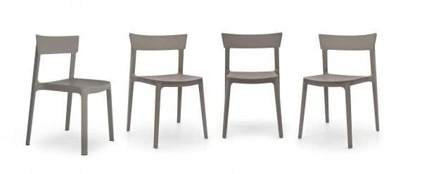 Chaises Calligaris - Skin Grège (Modèles d'exposition)
