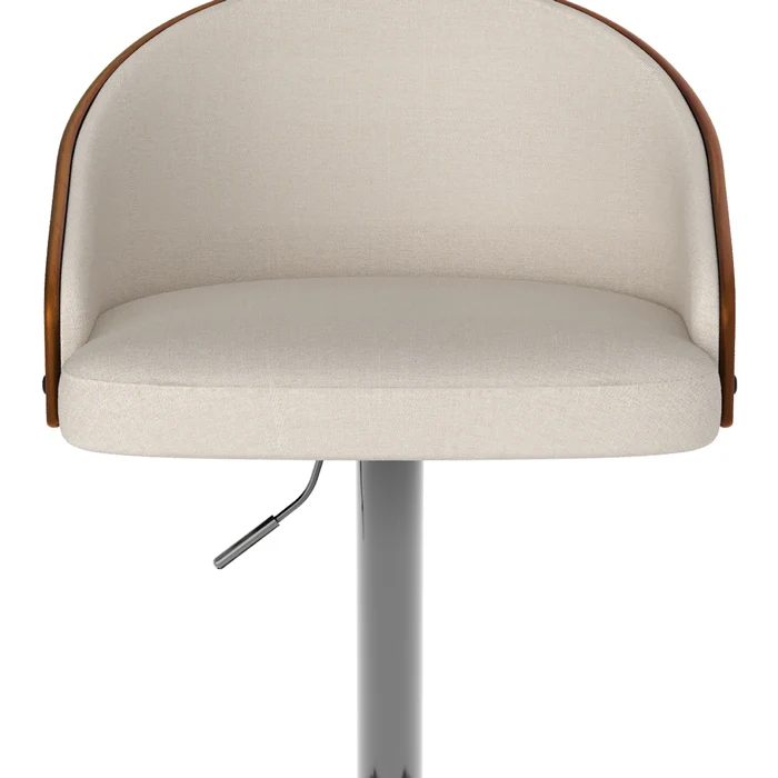 Chaise de bar Carmelo beige 63/84 cm