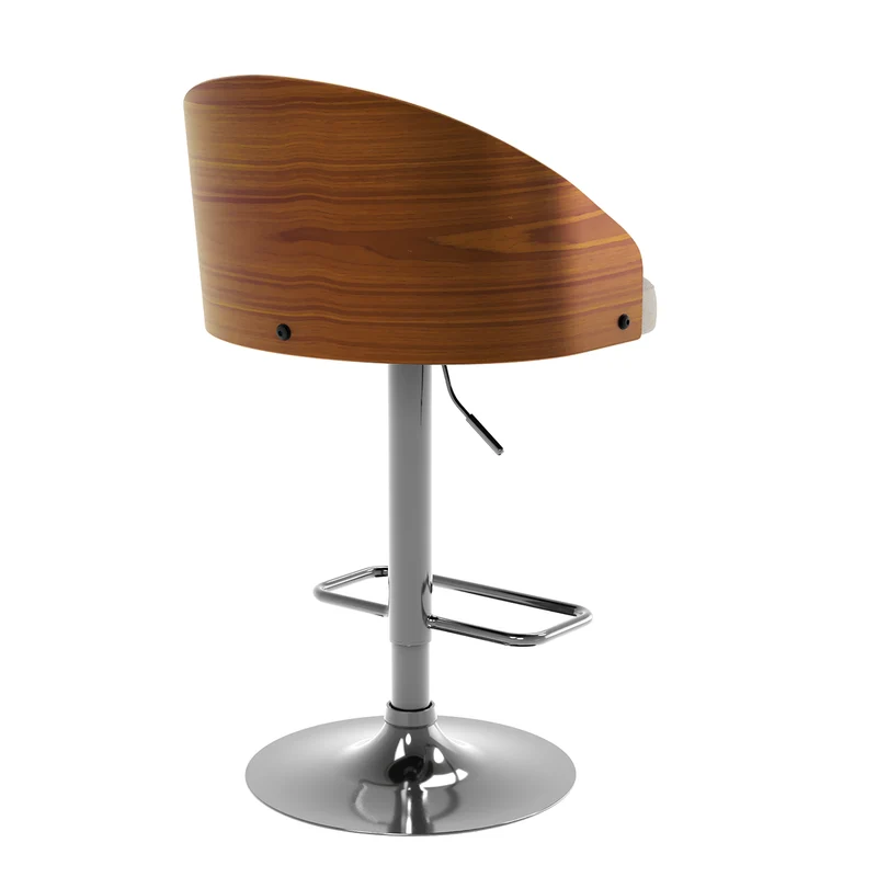 Chaise de bar Carmelo beige 63/84 cm
