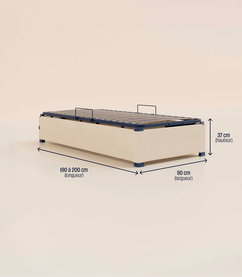 Lit coffre enfant - Beige