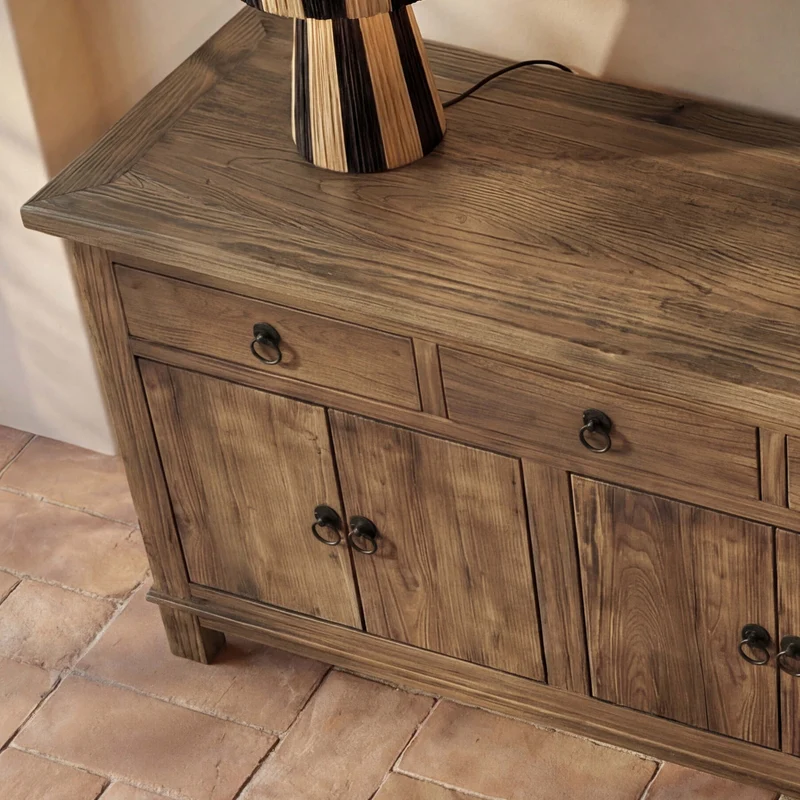 Buffet Mastic en bois 3 portes 4 tiroirs