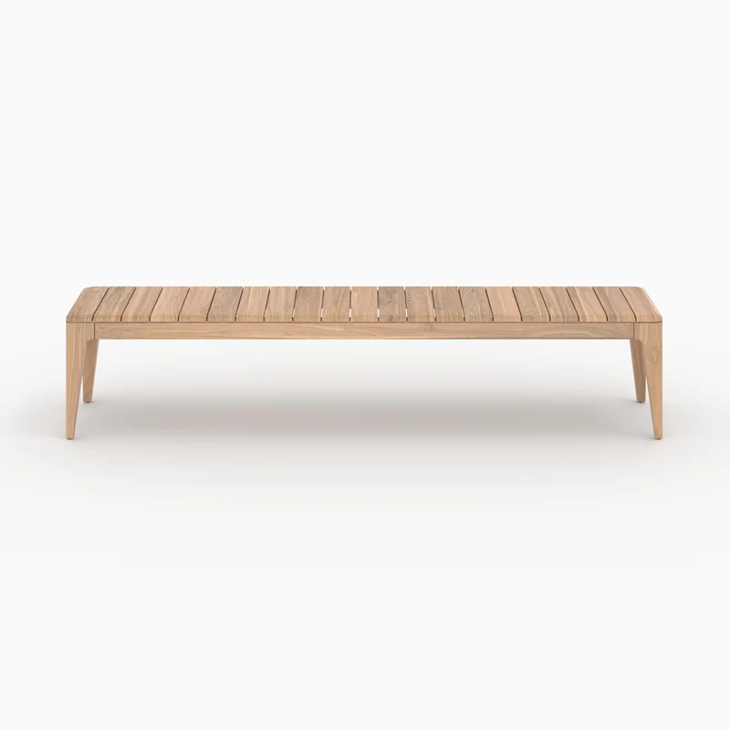 Banc de jardin Nonza en bois de teck recyclé 5 personnes
