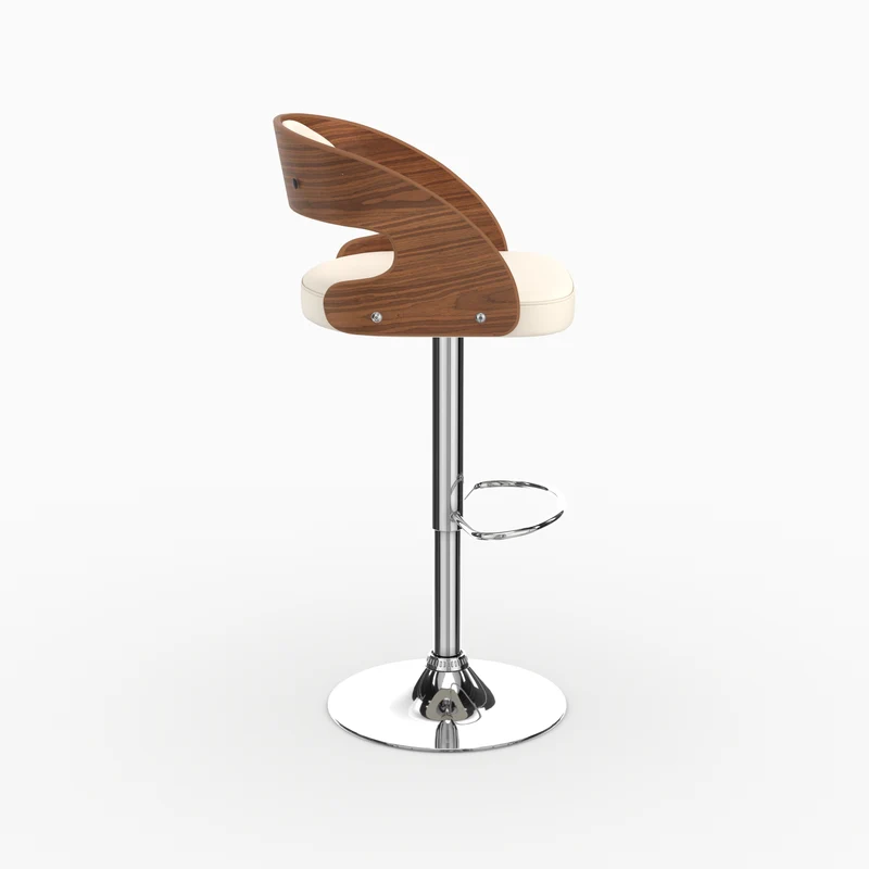 Chaise de bar blanche Louis 62/84 cm