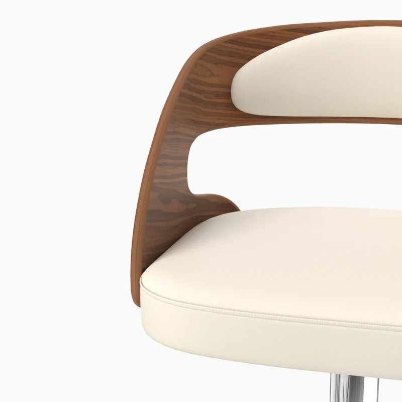 Chaise de bar blanche Louis 62/84 cm