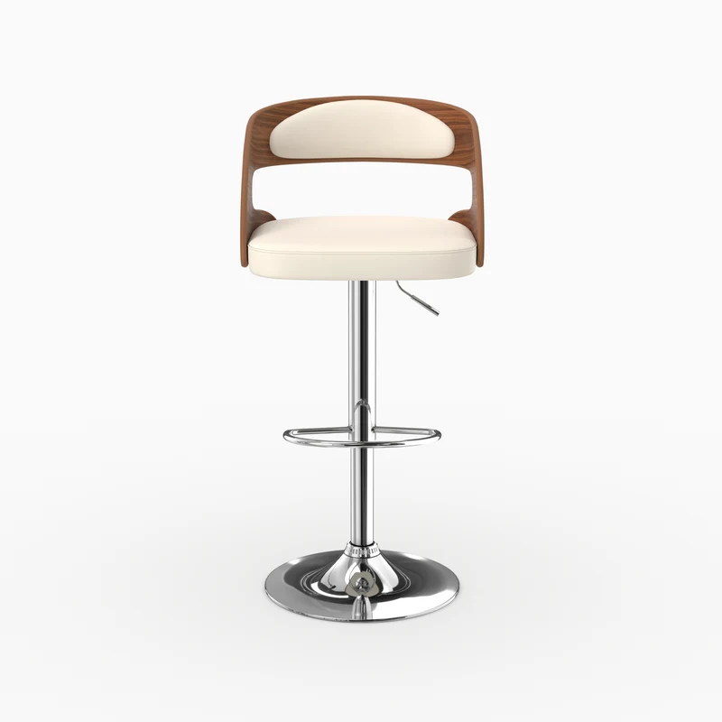 Chaise de bar blanche Louis 62/84 cm