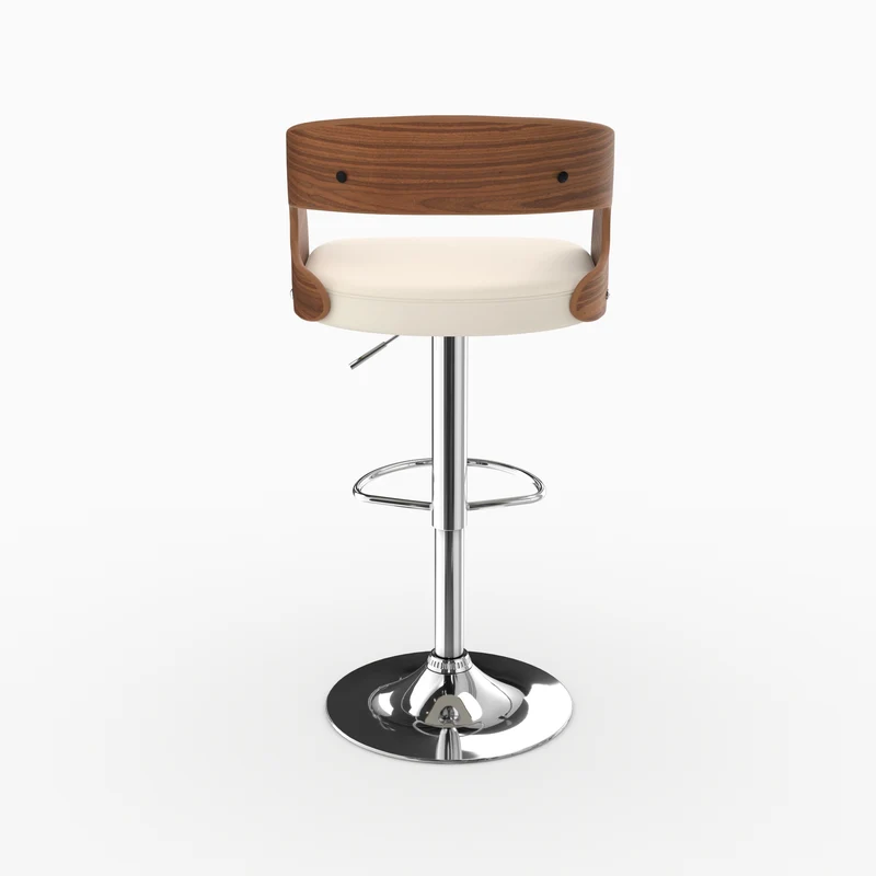 Chaise de bar blanche Louis 62/84 cm