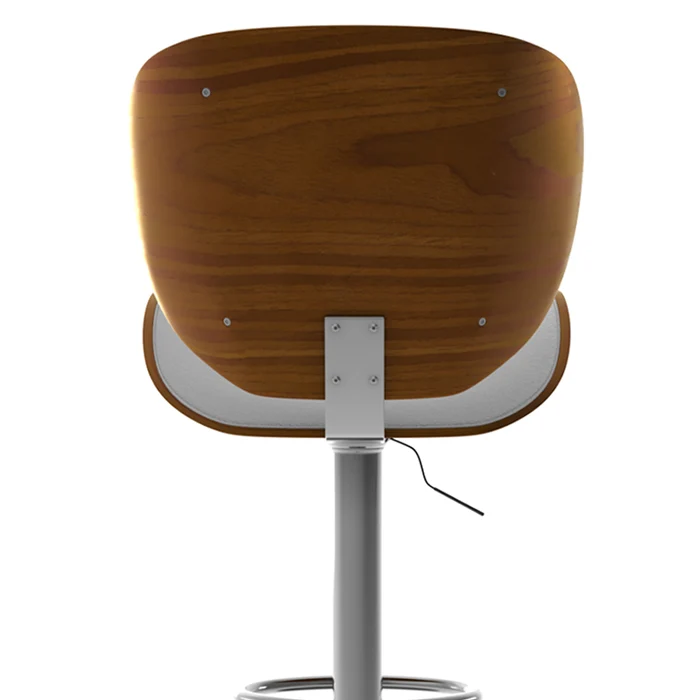 Chaise de bar blanche Baudoin 63/84 cm