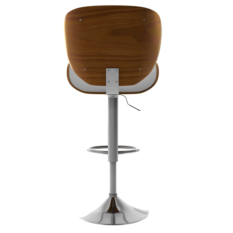 Chaise de bar blanche Baudoin 63/84 cm