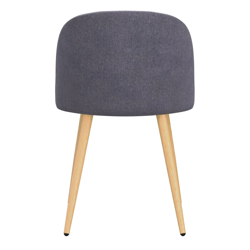 Chaise Cozy en tissu gris foncé (lot de 2)