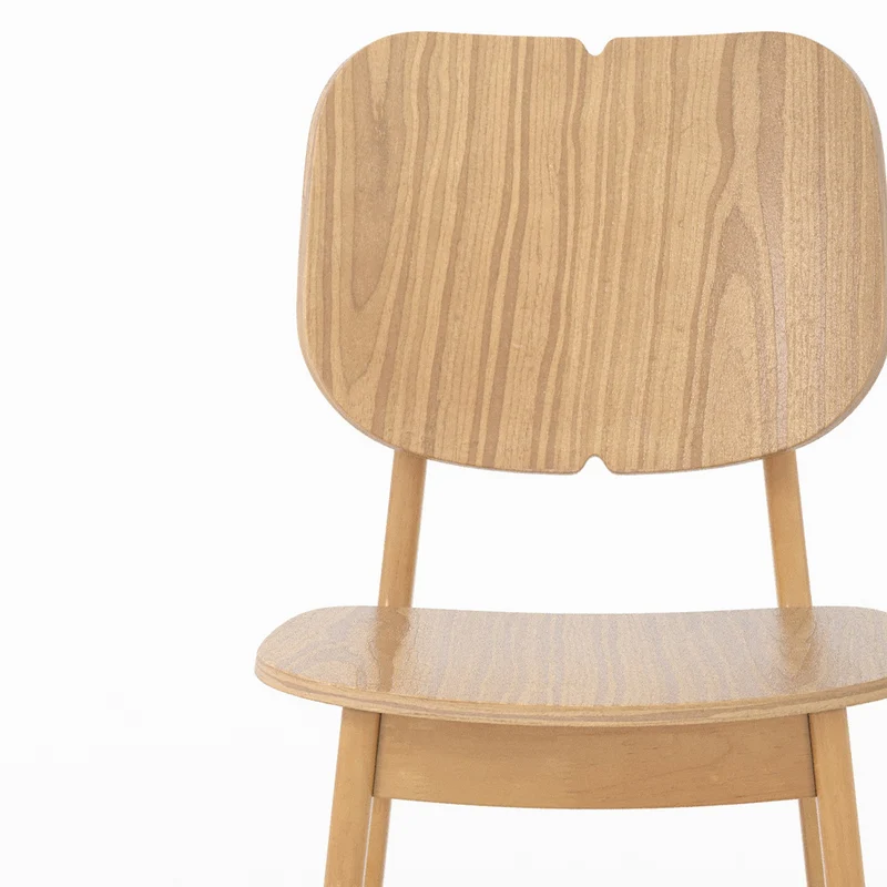 Chaise Clyde en bois clair (lot de 2)