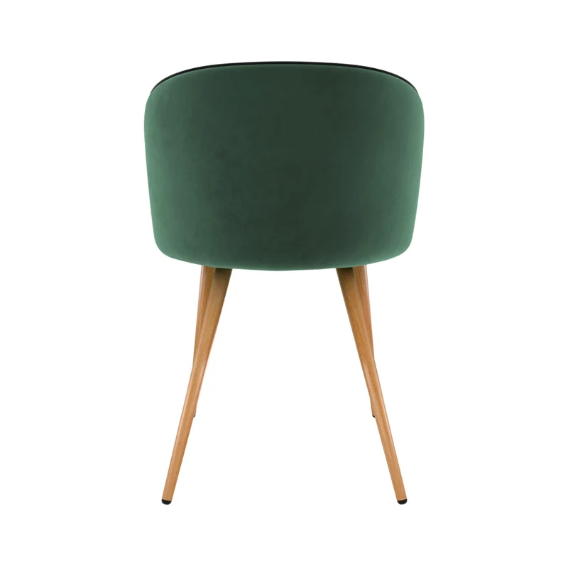 Chaise Chiara en velours vert (lot de 2)